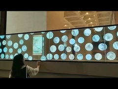 Panneau de 55 pouces d'auto-émission Écran OLED transparent Affichage OLED interactif à haute transparence