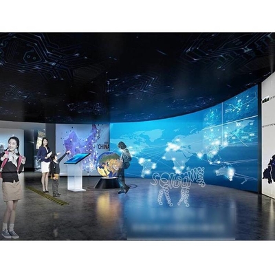 Rear Projection Film 30 Inch Interactive Touch Kiosk Holo Transparent Glass With File Transfer Software