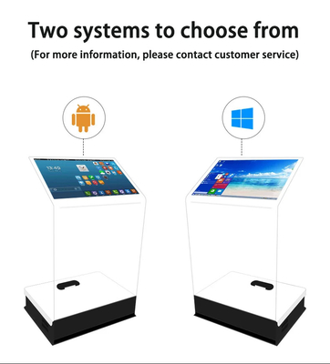 Exhibition Holo Terminal Projection Transparent Lcd Screen Glass Interactive Touch Foil Kiosk