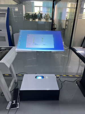 Exhibition Holo Terminal Projection Transparent Lcd Screen Glass Interactive Touch Foil Kiosk