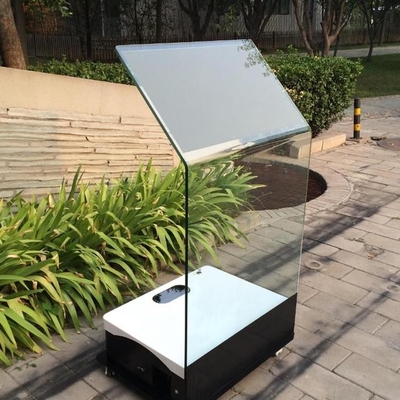 Exhibition Holo Terminal Projection Transparent Lcd Screen Glass Interactive Touch Foil Kiosk