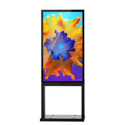 55'' IP66 optical bonding waterproof 2500 nits outdoor lcd advertising digital display kiosk with llow power dissipation