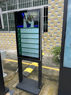 55'' IP66 optical bonding waterproof 2500 nits outdoor lcd advertising digital display kiosk with llow power dissipation