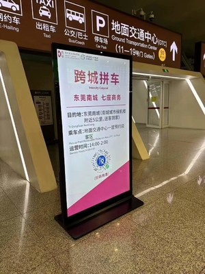 75-86 INCH 3840*2160 Resolution All In One Digital Signage Wall Mount/Floor Stand AC100~240V Input WiFi/Bluetooth