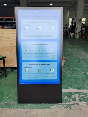 43'' LCD Portable Advertising Screens Display Signage Battery Powered Movable Kiosk Totem Portable Digital LCD Poster