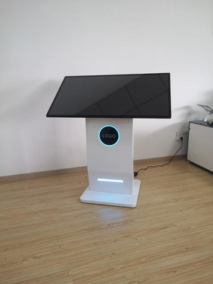 Customizable Information Interactive Kiosk 43inch-65inch LED Light Acrylic Silkscreen Printing logo