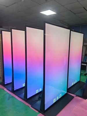 Standing 75 Inch Interactive Digital Signage Display Totem Full HD 1080p LCD Monitor Touch Screen Kiosk Advertising Screen