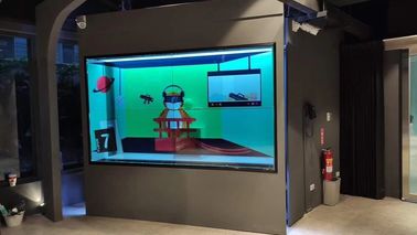 49inch 4K Transparent LCD Video Wall 2X2 Landscape / Portrait Screen Position Flexible Size Colorful