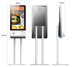 32'' Interactive Digital Signage , Restaurant Digital Signage With QR Code Scanner