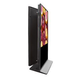 Floor Standing Double Sided Kiosk , Internet Remote Control Vertical Digital Signage