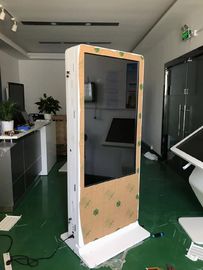 55 Inch Floor Standing Touch Screen Kiosk , Indoor Ultra Thin Touch Screen