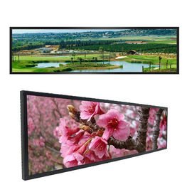 Wall Mounted Ultra Wide Digital Signage , Metal Shell Waterproof Lcd Display