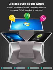 Round Angle Android Touch Screen Kiosk , Digital Display Touch Screen Kiosk