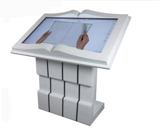 Interactive Lcd Touch Screen Kiosk , Android Wifi Library Kiosk Machine