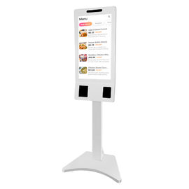 Customized Interactive Digital Signage , Food Ordering Kiosk Machine With Barcode Scanner