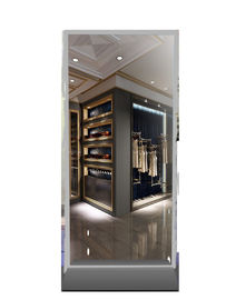 Shockproof Android Digital Signage , High Transparent Tempered Glass Magic Mirror Kiosk