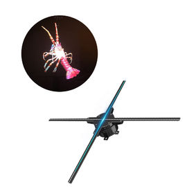 65cm 4 Blades Spinning Led Hologram , Holographic 3d Led Fan 450x224px Resulution