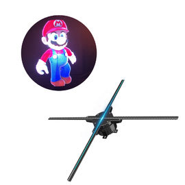 65cm 4 Blades Spinning Led Hologram , Holographic 3d Led Fan 450x224px Resulution