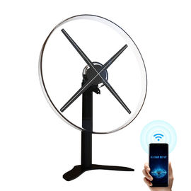 52cm Hologram Fan Display , Acrylic Cover Led 3d Holographic Projector