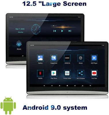 12.5" 1920x1080 Android 9.0 Car Headrest Monitor PX5 Octa Core