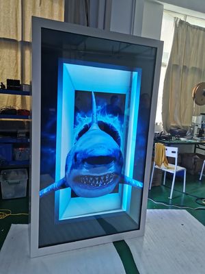 86/75 Inch See Through Lcd Screen , Transparent Lcd Panel High Brightness