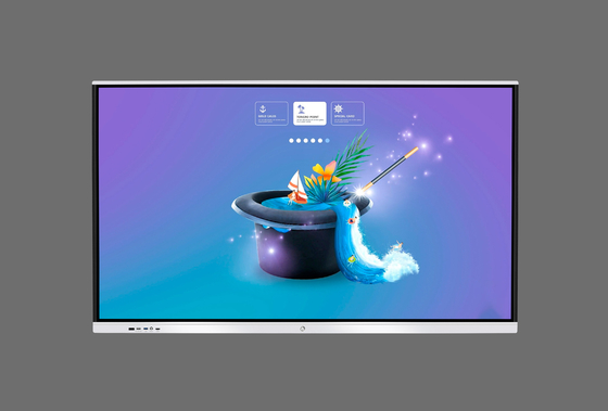 75 Inch Interactive Touch Board Metal SPCC 280W Electronic Touch Whiteboard