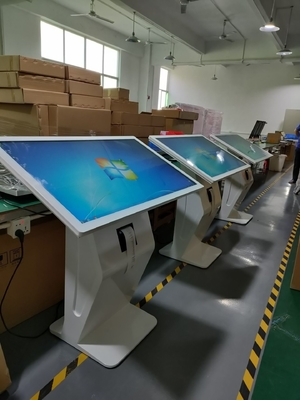 AC110V Floor Stand Digital Signage PCAP Touch Screen Thermal Printer