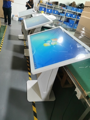 AC110V Floor Stand Digital Signage PCAP Touch Screen Thermal Printer